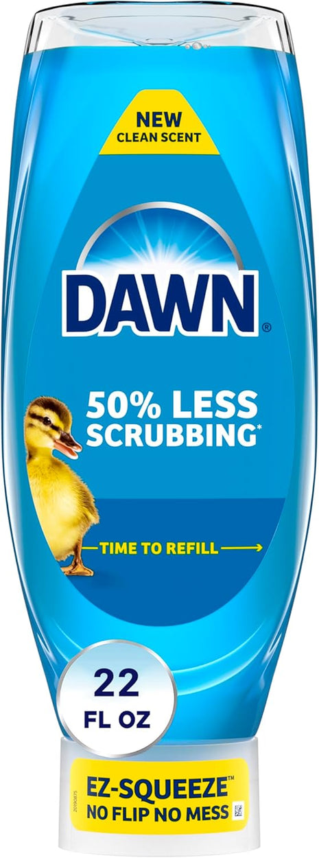 Dawn EZ Squeeze Ultra Dish Soap, Dishwashing Liquid, Original, Dish Soap Refill, 22 fl oz