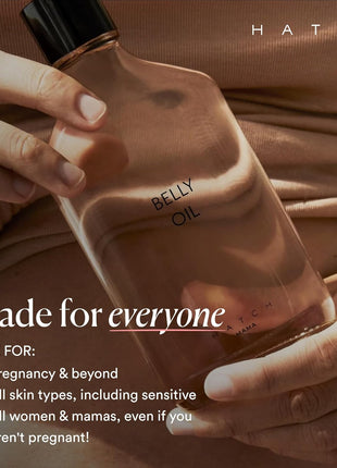 HATCH Belly Oil, Pregnancy & Postpartum Skincare for Stretch Marks | Intensely Hydrating, Quick-Drying & Soothing for Full Body Use, Vegan, Clean & Plant-Based