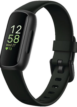 Fitbit Inspire 3 Health & Fitness Tracker with Stress Management, Workout Intensity, Sleep Tracking, 24/7 Heart Rate - 3-Month Google Health Premium Membership Included - Midnight Zen/Black