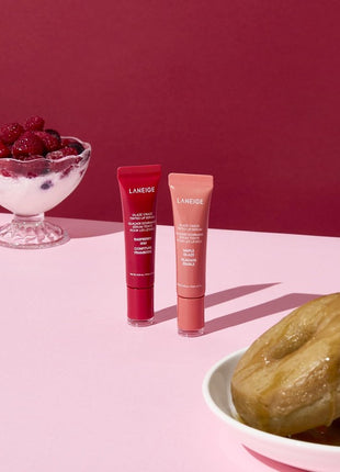 Laneige Glaze Tin Trip Serum, Peach Glaze, 0.4 oz (12 g), Lip Balm, Lip Mask, Moisturizer, Korea