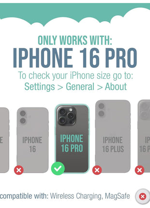 Smartish? iPhone 16 Pro Wallet Case - Wallet Slayer Vol. 1 [Slim + Protective] Credit Card Holder - Drop Tested Hidden Flip Card Slot Cover Compatible with Apple iPhone 16 Pro - Black Tie Affair