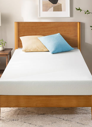 Zinus 5 Inch Twin Green Tea Memory Foam Mattress, Medium Firm Feel | Pressure-Relieving Comfort & Full-Body Support, Naturally Fresh, CertiPUR-US & OEKO-TEX Certified Safe Materials