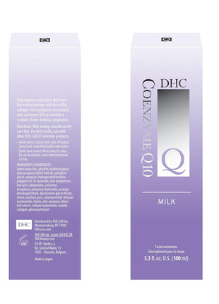 DHC CoQ10 Milk 3.3 fl oz and Cream 1 oz. Net wt