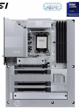 MSI PRO Z890-S WiFi PZ Motherboard, Back-Connect ATX - Supports Intel Core Ultra Processors (Series 2), LGA 1851 - DDR5 Memory Boost (8600+ MT/s OC), PCIe 5.0 x16, M.2 Gen5, Wi-Fi 7, 2.5G LAN
