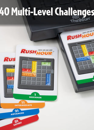 ThinkFun Rush Hour Traffic Jam Logic Game - Engaging STEM Toy for Kids Age 8 and Up - Enhances Reasoning & Planning Skills - MESH Accredited - 20+ Awards - Trusted Worldwide Seller for Over 20 Years