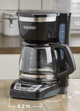 BLACK+DECKER 12-Cup Drip Coffee Maker with Vortex Brewing