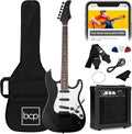 Best Choice Products 39in Full Size Beginner Electric Guitar Starter Kit w/Case, Strap, 10W Amp, Strings, Pick, Tremolo Bar   Jet Black