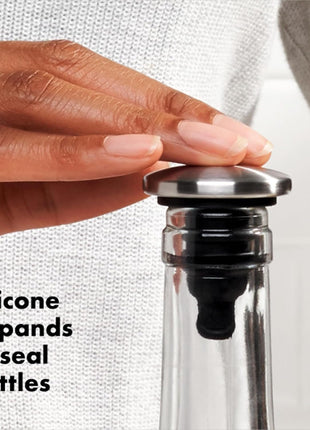 OXO SteeL Leakproof Expanding Wine Stopper (2 Pack)
