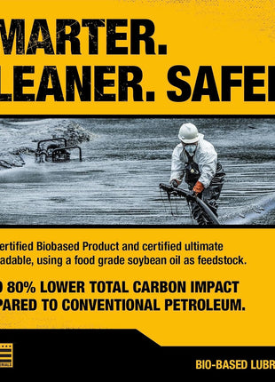 DEWALT – Biodegradable Bar & Chain Oil – Green, Eco-Friendly, Non-Toxic Professional Bar & Chainsaw Lubricant – Ultraclean All-Season Oil for Gas, Electric Saw, and Pole Saw, 16 oz