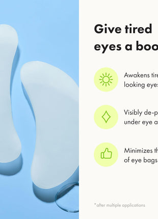 HERO COSMETICS Mighty Patch for Tired Eyes Patches, 6 Count | 3 Pairs, Soothing Hydrogel Patches, Helps Awaken and Visibly De-puff Undereyes