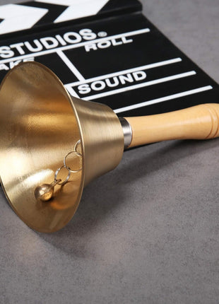 Super Loud Solid Brass Hand Call Bell
