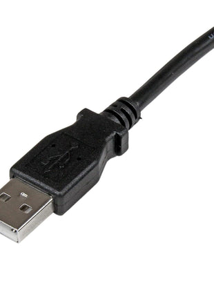 StarTech.com 1m USB 2.0 A to Left Angle B Cable - M/M - Connect hard-to-reach USB 2.0 peripherals, for installation in narrow spaces - USB Printer Cable - 1m USB A to B Cable - Angled USB Cable - Left