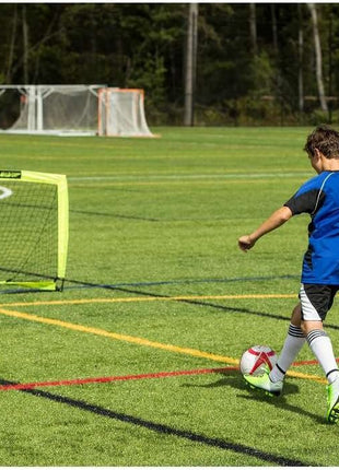Franklin Sports Blackhawk Backyard Soccer Goal - Portable Pop Up Soccer Nets - Youth + Adult Folding Indoor + Outdoor Goals - Multiple Sizes + Colors