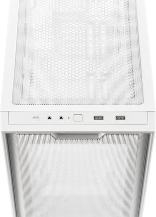 ASUS A21 White Micro ATX PC Case Supports BTF Hidden Connector Technology, Graphics Cards up to 380mm, 360mm Coolers, & ATX PSUs, Includes Porous Front-Panel mesh, 2 Year Warranty