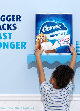 Charmin Ultra Soft Toilet Paper 6 Mega Rolls = 24 Regular Rolls