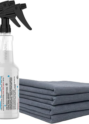 MAXLONE ™ Car Spray with Triphene® Technology, Quick Spray & Wipe All Purpose Waterless Detailer - Clean, Shine, Protect Paint, Glass, Wheels, Trim Without Pre-Washing (2, 20oz w 4 Micro Fiber Cloth)