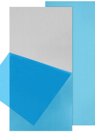 2Pack 6061 T651 Aluminum Sheet Metal 6 x 12 x 1/8 (0.125) Inch Flat Plain Aluminum Plate Covered with Protective Film, Heat Treatable Rectangle 3MM Aluminum Metal Plate for Crafting, lndustry