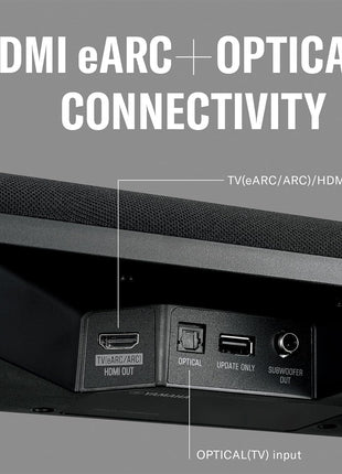 Yamaha SR-B30A Sound bar with Built-in Subwoofers, Dolby Atmos Sound bar for TV, Home Theater Sound System for TV, Bluetooth, Black | Dolby Atmos with dual built-in subwoofers and Bluetooth for movies, music and gaming