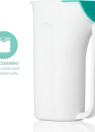 Control The Flow Rinser by Frida Baby Bath Time Rinse Cup with Easy Grip Handle and Removable Rain Shower