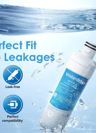 Waterdrop ADQ747935 LT1000PC Replacement for LG® LT1000P®/PC/PCS ThinQ® Refrigerator Water Filter, LFXS26973S, LMXS28626S, LMWS27626S, LFXS28596S, ADQ74793501 and LT120F®, 3 Combo