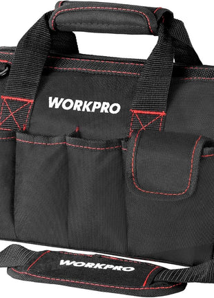 Workpro 12-inch Close Top Wide Mouth Storage Tool Bag, W081020A