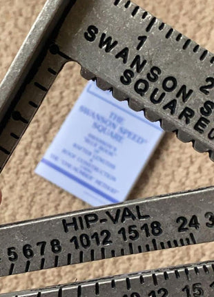 SWANSON Tool Co S0101 7 Inch Speed Square, Blue | Made in the USA aluminum alloy rafter square w/ black embossed scales/degrees/scribing for spot-on measurements every time