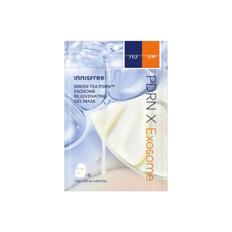 イニスフリー(innisfree) グリーンティーPDRN エクソソーム リペア ゲルマスク5枚(120mL)- 正規品