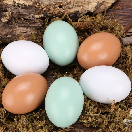 Wooden Fake Eggs-6Piece by Green FABWOOD