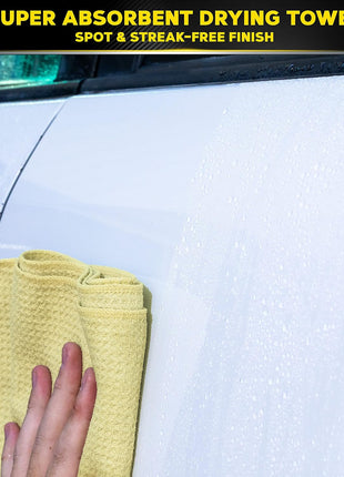Meguiar's Water Magnet Microfiber Drying Towel - Premium Car Drying Towel That's Super Plush, Water Absorbent & Scratch-Free -1 Pack