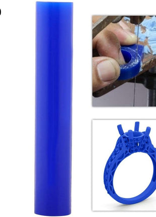 Carving Wax Ring Tube for Making Rings Hard Ring Jewelry Making Carved Sculpture Tube Injection Tool, Carving Wax Casting for Craft Ring Making, Polishing Engraving