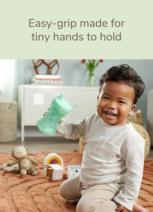 NUK Fun Grips Hard Spout Sippy Cup, 10 oz. | Easy to Hold, BPA Free, Spill Proof Toddler Cup, 4pk