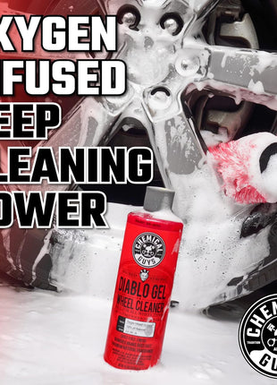 Chemical Guys Diablo Gel Oxygen Infused Foam Wheel & Rim Cleaner, Concentrated Car Wheel Cleaner Safe on All Finishes, Removes Brake Dust, Dirt, Grime, for Cars, Trucks, SUVs, Motorcycles & RVs, 16 oz