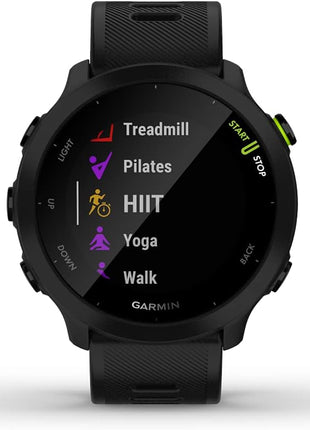 Garmin Forerunner 55, GPS Running Watch with Daily Suggested Workouts, Up to 2 Weeks of Battery Life, Black - 010-02562-00