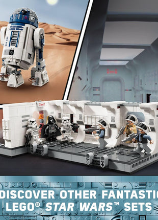 LEGO Star Wars: A New Hope Boarding The Tantive IV Fantasy Toy, Collectible Star Wars Toy with Exclusive 25th Anniversary Minifigure Clone Trooper Fives, Gift Idea for Kids Ages 8 and Up, 75387