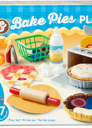 Melissa & Doug Make and Bake Pies Pretend Play Food Set and Wooden Oven with Squishy Dough for Ages 3+ - FSC Certified
