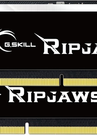G.SKILL Ripjaws DDR5 SO-DIMM Series DDR5 RAM 64GB (2x32GB) 4800MT/s CL40-39-39-76 1.10V Unbuffered Non-ECC Notebook/Laptop Memory SO-DIMM (F5-4800S4039A32GX2-RS)