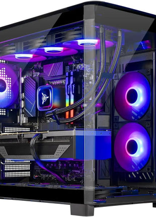 Skytech Gaming King 95 Gaming PC, AMD Ryzen 7 9800X3D 4.7GHz, NVIDIA RTX 5080 16GB VRAM, 4TB Gen4 NVMe SSD, 64GB DDR5 RAM 6000, 850W Gold ATX 3 PSU, 360 ARGB AIO, WI-FI 5, Windows 11, Desktop