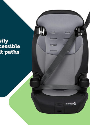 Safety 1st Grand 2-in-1 Booster Car Seat, Converts from High Back to Belt-Positioning Booster, High Back Seat for Kids 30-65, and Belt-Positioning 40-100 Pounds, Black Sparrow