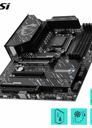 MSI X870 Gaming Plus WiFi Motherboard, ATX - Supports AMD Ryzen 9000/8000 / 7000 Processors, AM5-60A SPS VRM, DDR5 Memory Boost 8200+ MT/s (OC), PCIe 5.0 x16 & 4.0 x16, M.2 Gen5, Wi-Fi 7, 5G LAN