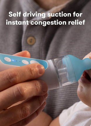 Frida Baby Electric NoseFrida Nasal Aspirator for Baby, Nose Sucker for Baby & Toddler, Upgraded Nasal Aspirator for Congestion + Allergy Relief with 3 Suction Levels, 2 Silicone Tips, USB
