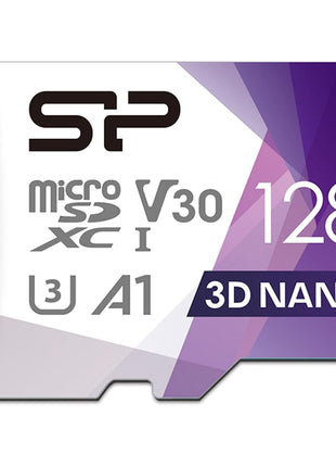 Silicon Power 128GB Micro SD Card U3 SDXC Up to 100MB/s High Speed Memory Card for Cams, DJI Pocket and Drones