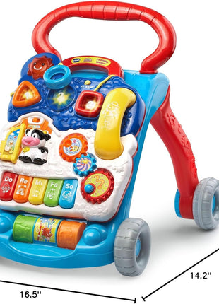 VTech Sit-to-Stand Learning Walker (Frustration Free Packaging), Blue