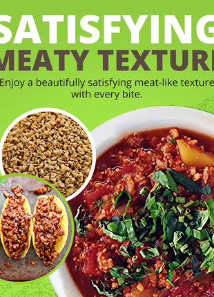 Plant Basics - Hearty Plant Protein - Unflavored Crumbles, 8 oz, Made from Peas, Non-GMO, Gluten Free, Low Fat, Low Sodium, Vegan, Meat Substitute
