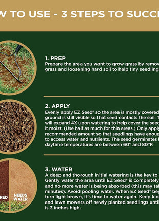 Scotts EZ Seed Patch & Repair Sun and Shade Mulch, Grass Seed, Fertilizer Combination for Bare Spots and Repair, 3.75 lb, Brown