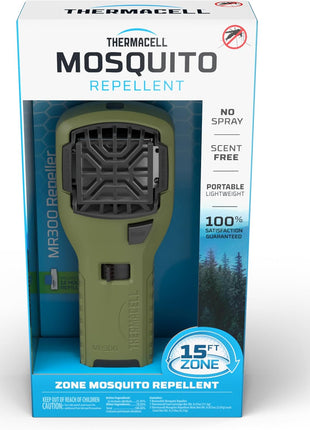 Thermacell Fuel-ZoneGuard Extreme Fuel Powered Mosquito Repeller; 15-Foot Zone of Scientifically Proven Outdoor Protection; 12-Hr Refill; DEET-Free; Bug Spray Alternative; Scent Free; Green