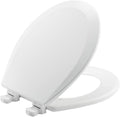 BEMIS 500EC 390 Toilet Seat with Easy Clean & Change Hinges, 1 Pack Round, Cotton White