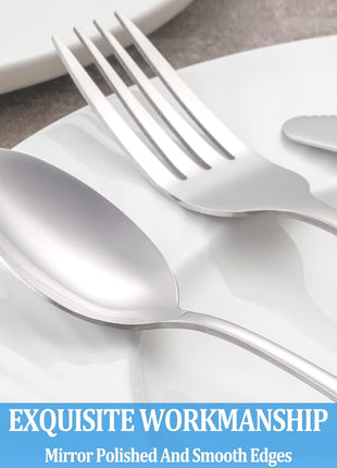 Teaspoon Set,16 Piece 6.7 inch Spoons Silverware, Premium Food Grade Stainless Steel Tea Spoons, Durable Small Spoon, Good Teaspoons, Kitchen Dessert Spoon Set, Mirror Finish & Dishwasher Safe