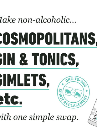 RITUAL ZERO PROOF Gin Alternative | Award-Winning Non-Alcoholic Spirit | 25.4 Fl Oz (750ml) | Zero Calories | Sustainably Made in USA | Make Delicious Alcohol Free Cocktails