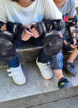 JBM Adult & Kids Knee Pads Elbow Pads and Wrist Guards for Inline Skating, Roller Skating, Skateboarding, Scootering