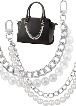 2Pcs Pearl Purse Chain